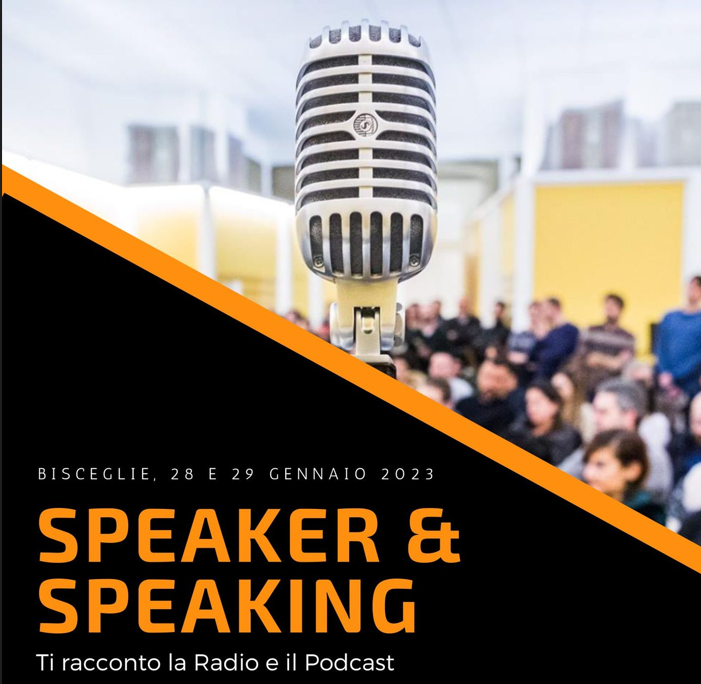 Bisceglie: “Speaker & Speaking. Ti racconto la radio e il podcast” il 28 e 29 gennaio