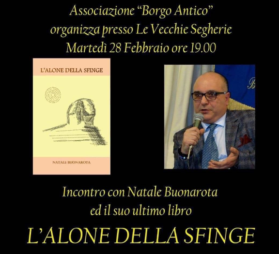 Natale Buonarota presenta il suo libro “L’Alone della Sfinge”