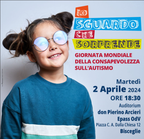 Giornata mondiale autismo: martedì 2 aprile incontro di riflessione e condivisione
