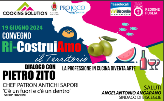 A Bisceglie “Cooking Show” di Pietro Zito: in cucina i sapori della tradizione