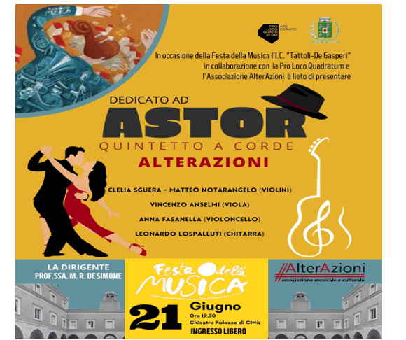 AlterAzioni festeggia la Musica a ritmo di tango