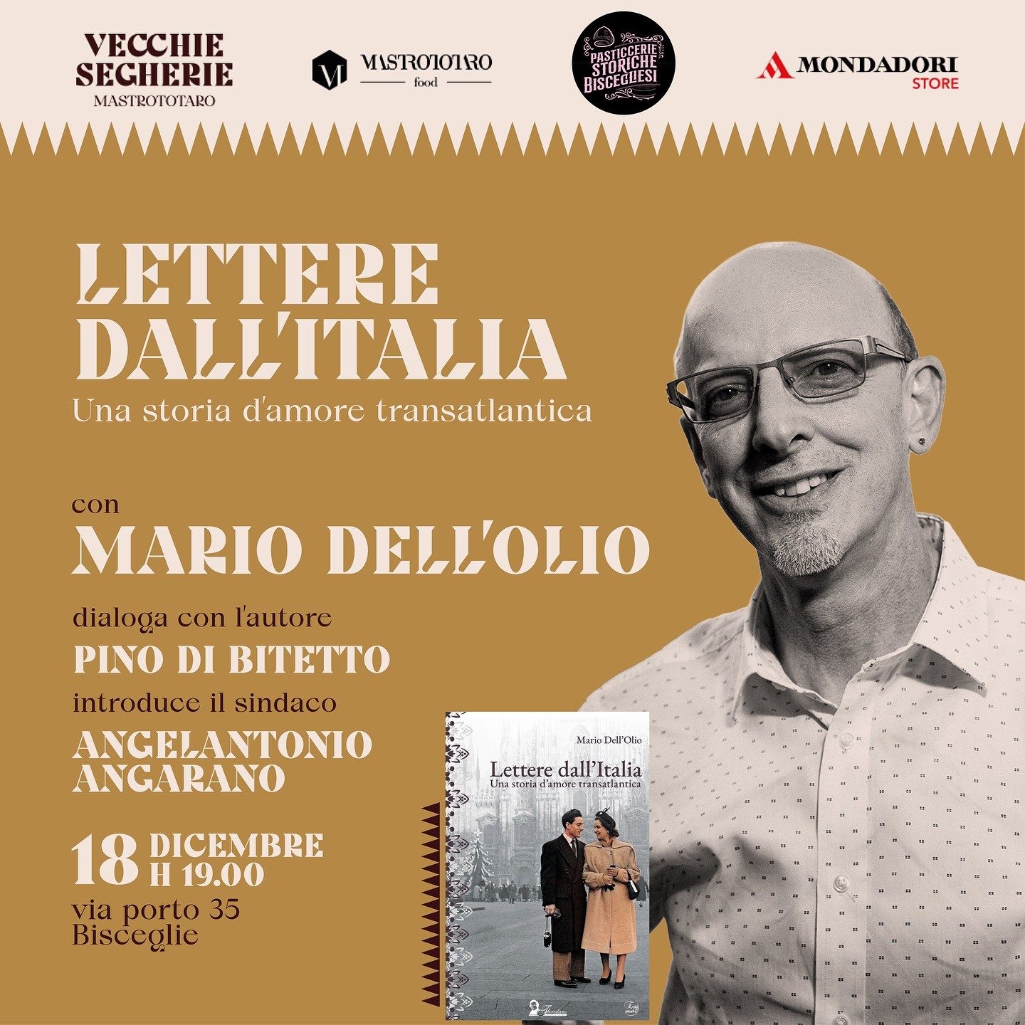 Mario Dell’Olio alle Vecchie Segherie Mastrototaro