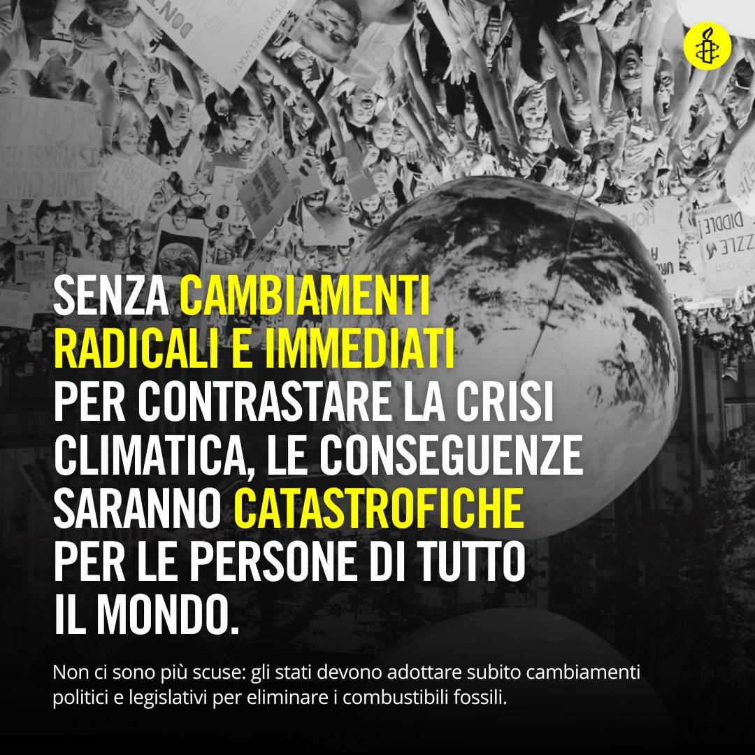 Amnesty International su riconoscimento del diritto ad un ambiente pulito, sano e sostenibile