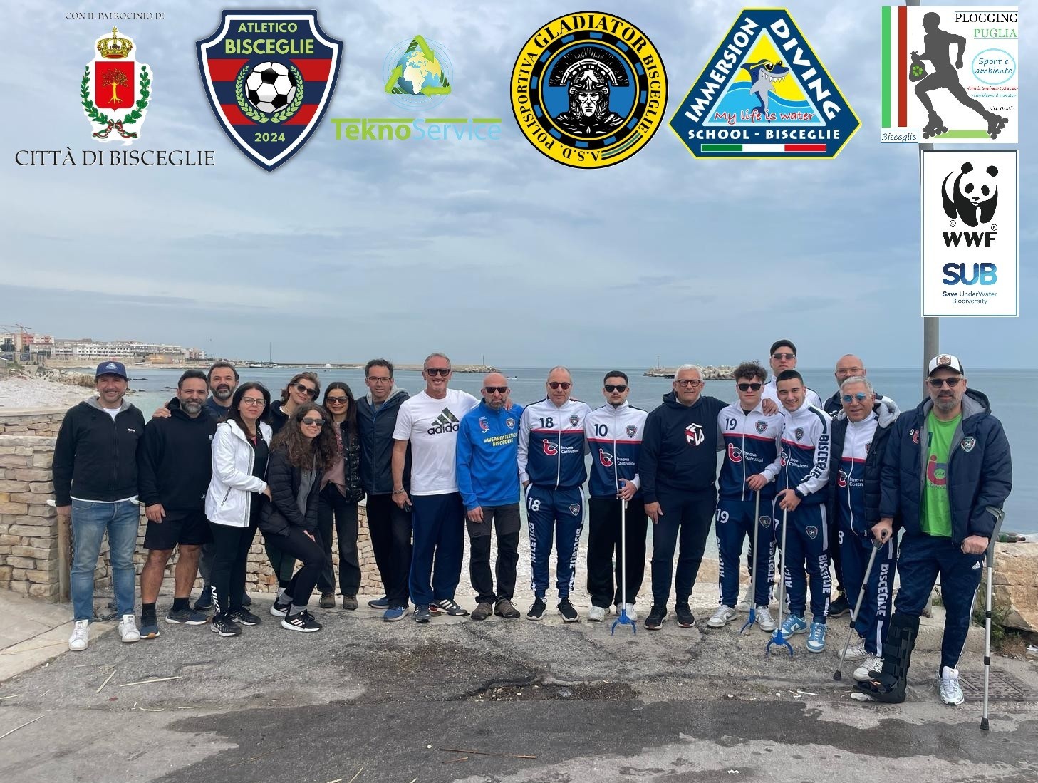 Atletico Bisceglie attivo per la pulizia delle spiagge