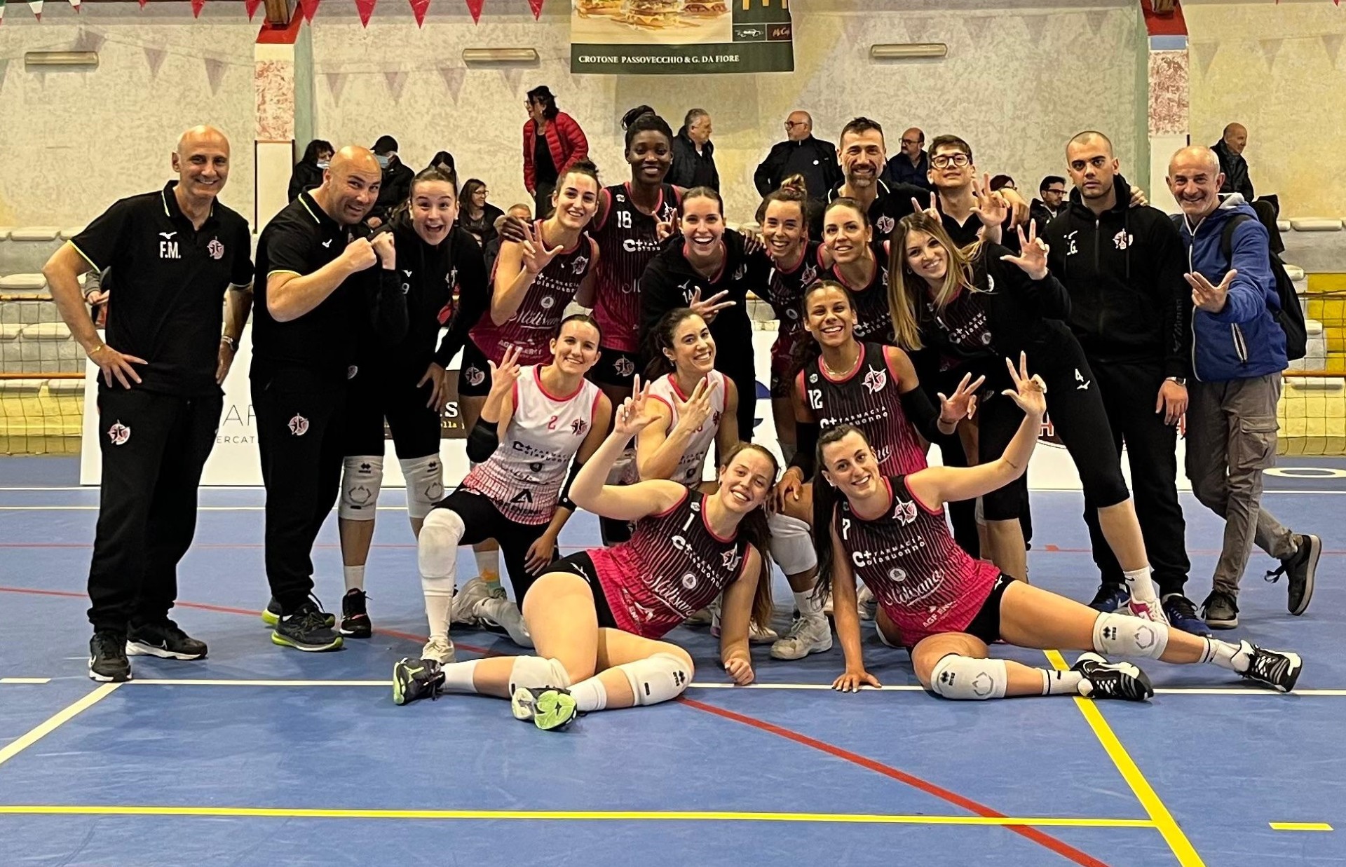 Star Volley Bisceglie, gara senza intoppi  e successo nitido sul campo del Crotone
