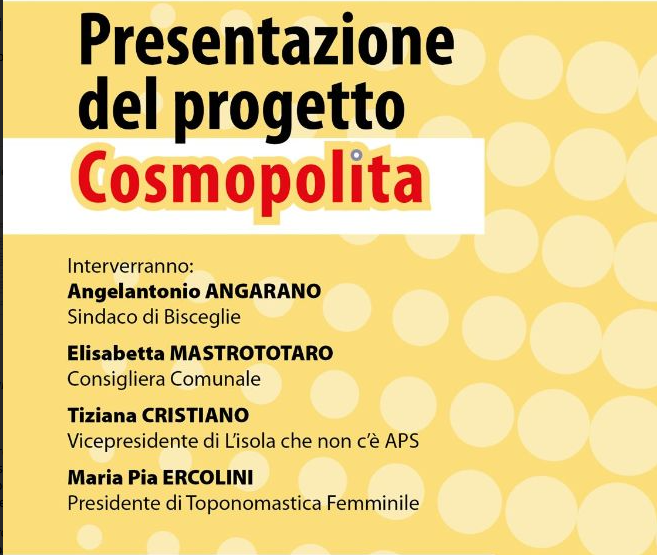 Prevenire la violenza di genere, il 28 maggio la presentazione del progetto “Cosmopolita”