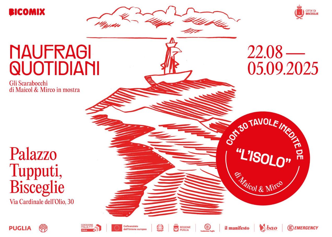 “Naufragi Quotidiani”: a Bisceglie una grande mostra dedicata ai fumetti di Maicol&Mirco