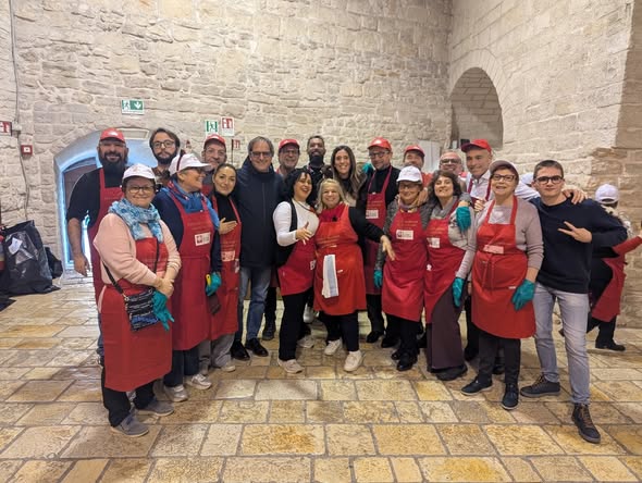 Anche quest’anno il Pranzo di Natale  della Caritas Bisceglie