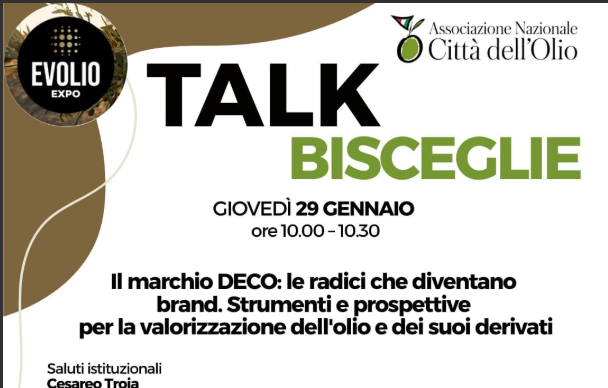 Bisceglie a “Evolio Expo”: il marchio Deco al centro della valorizzazione dell’olio