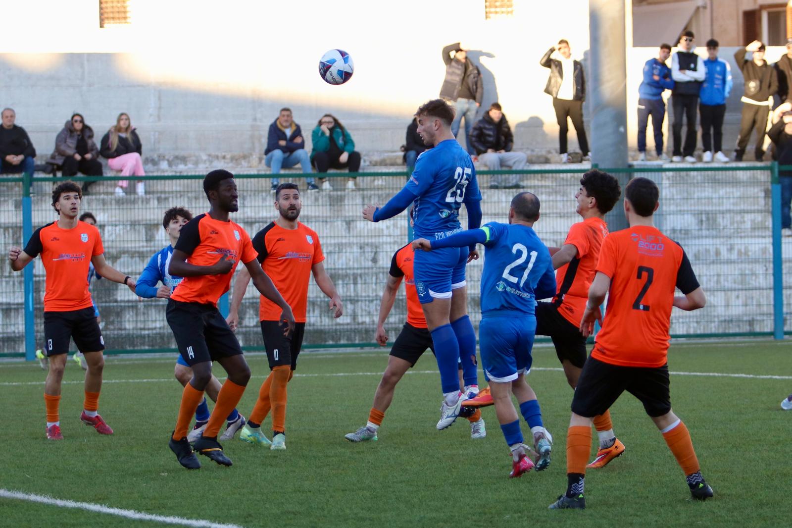 Virtus Bisceglie, cuore infinito:  gol vittoria in 9 contro 11